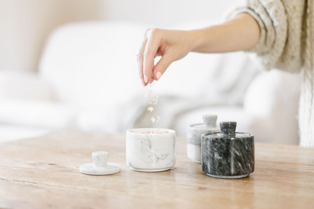 Marble pinch pots