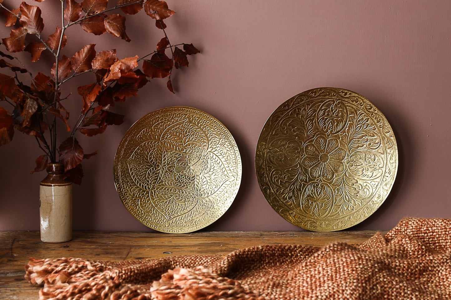 Decorative brass plate