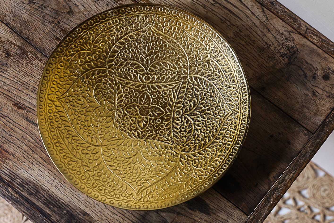 Decorative brass plate